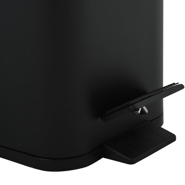 Matně černý nášlapný ocelový odpadkový koš 5 l   Erik – Spirella-image-4