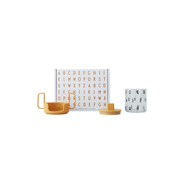 Hořčicově žlutý dětský hrnek Design Letters Grow With Your Cup-image-2