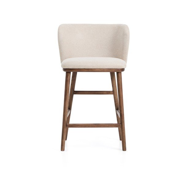 Béžová čalouněná barová židle (výška sedáku 65 cm) Ciselia – Kave Home-image-3