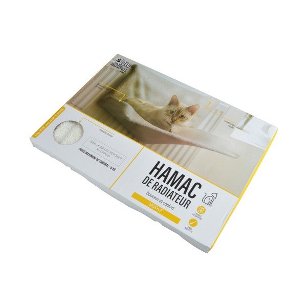 Krémový pelíšek pro kočku 30x45 cm – Love Story-image-2