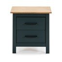 Tmavě modrý noční stolek z borovicového dřeva Miranda – Marckeric
