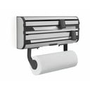 Nástěnný kovový držák na fólie a papírové utěrky ve stříbrné barvě Parat Royal – LEIFHEIT