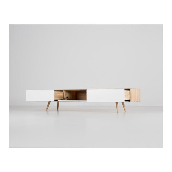 Televizní stolek z dubového dřeva Gazzda Ena, 225 x 42 x 45 cm-image-1