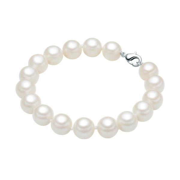 Náramek s bílými perlami Perldesse Reana, ⌀ 1 x délka 21 cm