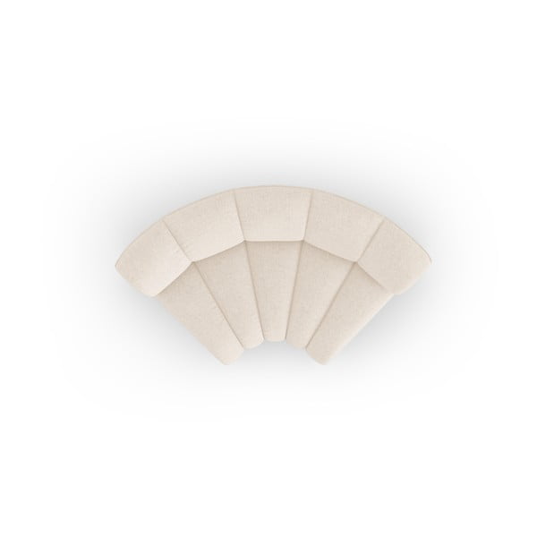 Krémový žinylkový modul pohovky (variabilní roh) Lupine – Micadoni -image-2