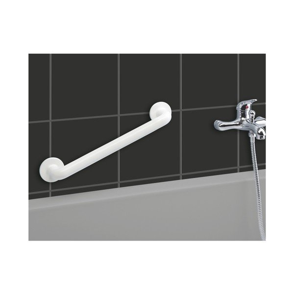 Bílé bezpečnostní držadlo do sprchy pro seniory Wenko Secura, délka 43 cm-image-3