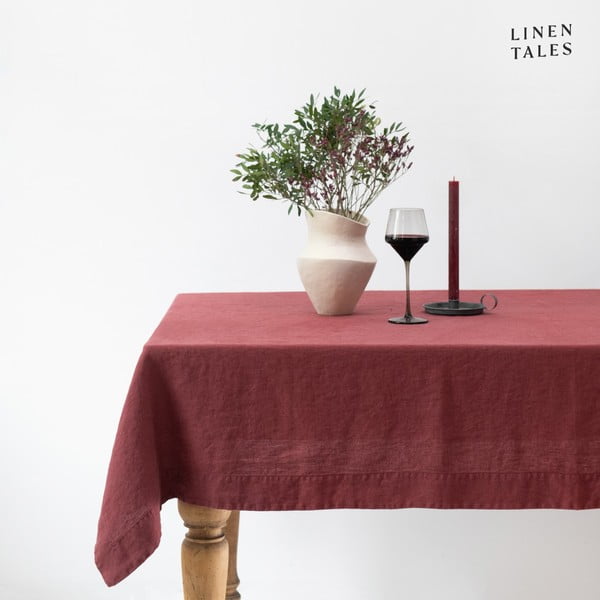 Lněný ubrus 140x250 cm Marsala – Linen Tales