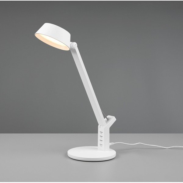 Matně bílá LED stmívatelná stolní lampa (výška 40 cm) Ava – Trio-image-1