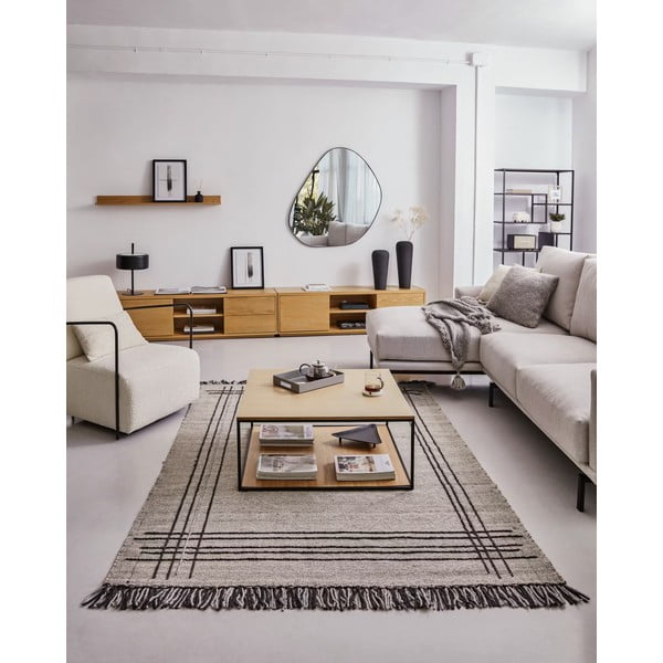 Světle hnědý vlněný koberec 160x230 cm Eneo – Kave Home-image-2