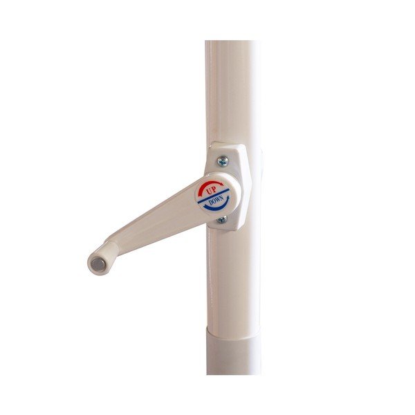 Bílý slunečník ø 300 cm Alba – LDK Garden-image-2