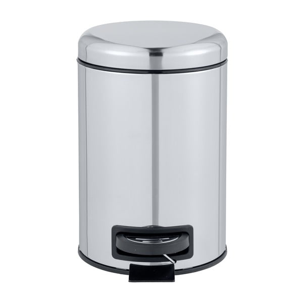 Pedálový odpadkový koš ve stříbrné barvě Wenko Leman Shiny, 3 l-image-2