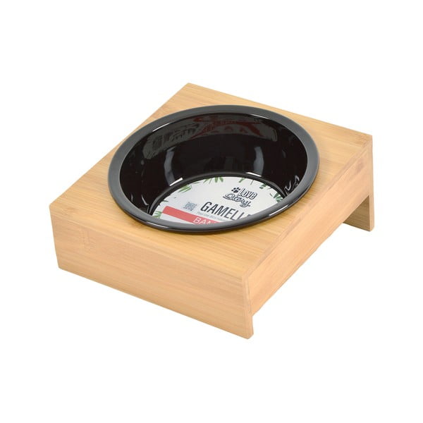 Bambusová miska s podstavcem pro psa ø 16 cm – Love Story-image-2