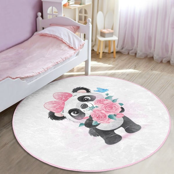 Bílý dětský koberec ø 100 cm Comfort – Mila Home-image-1