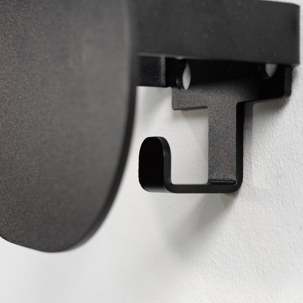 Černý kovový nástěnný věšák 15 cm Mani – Spinder Design-image-4