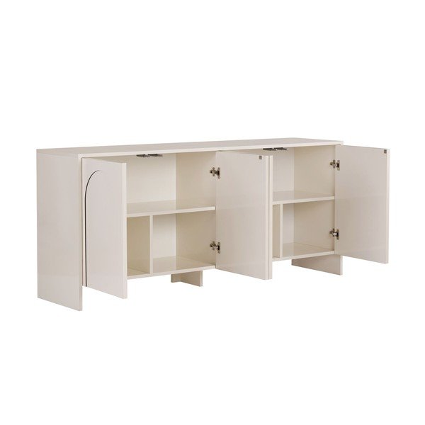 Krémová komoda 180x80x45 cm Arlen  – Kalune Design-image-4