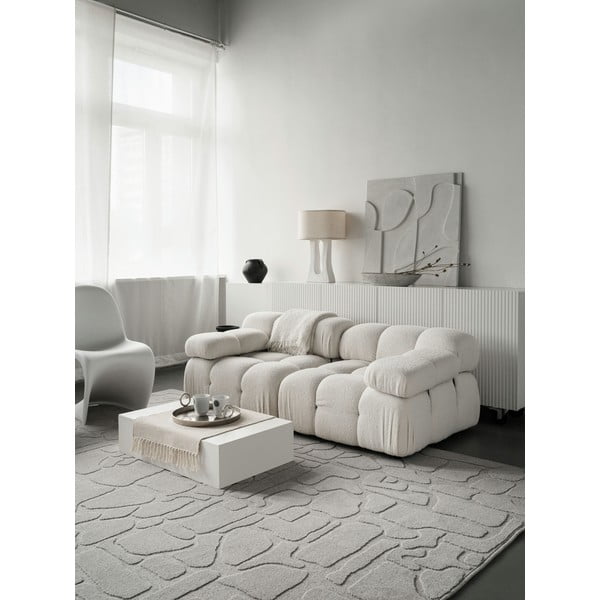 Světle šedý vlněný koberec 200x300 cm Morphic Dunes – Agnella-image-2