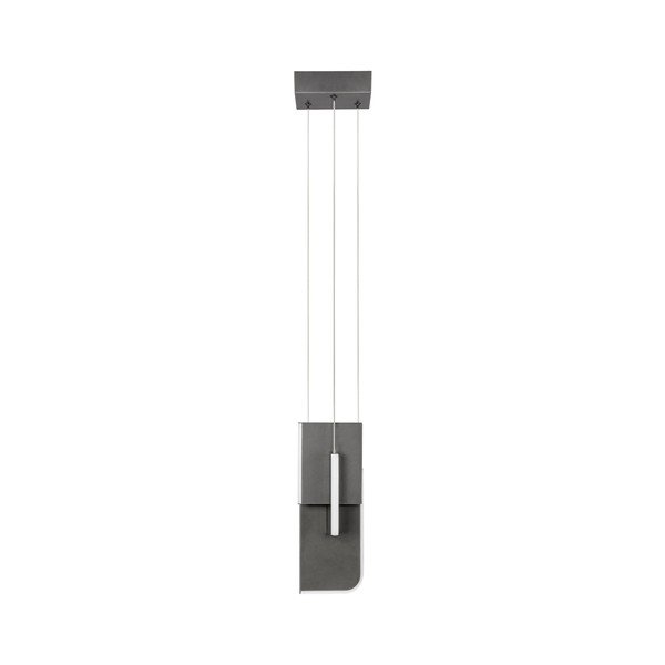 Světle šedé kovové LED stmívatelné závěsné svítidlo Totem – Nova Luce
