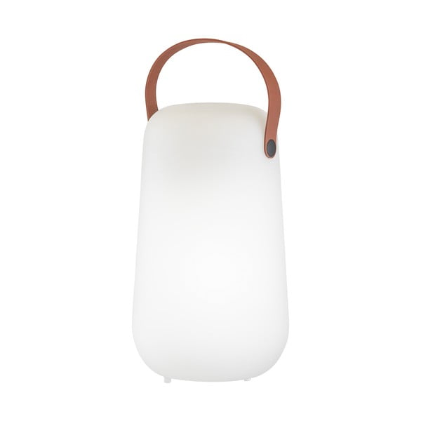 Bílo-hnědá LED stolní lampa (výška 26 cm) Collgar – Fischer & Honsel
