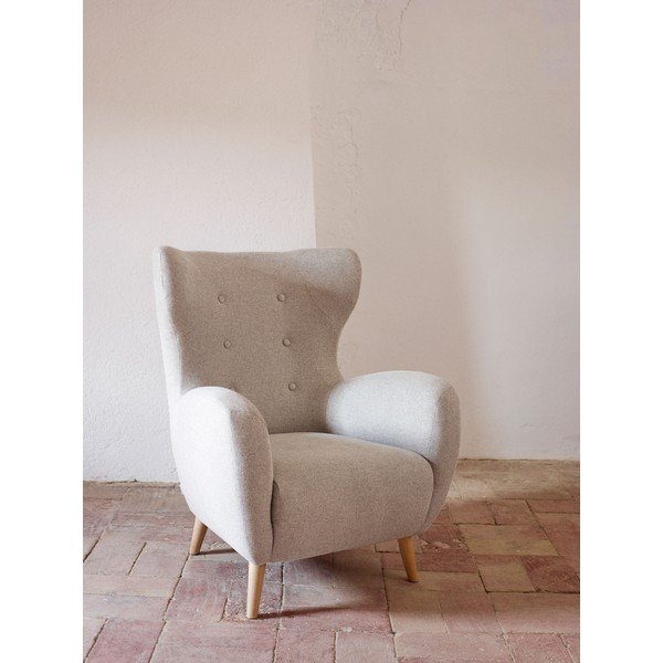 Béžové křeslo ušák Patio – Kave Home-image-2