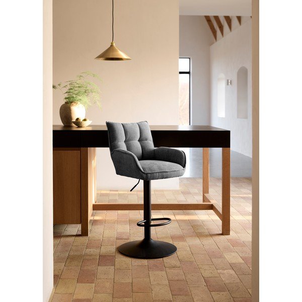 Šedé barové židle s nastavitelnou výškou v sadě 2 ks Marilla – Unique Furniture-image-1