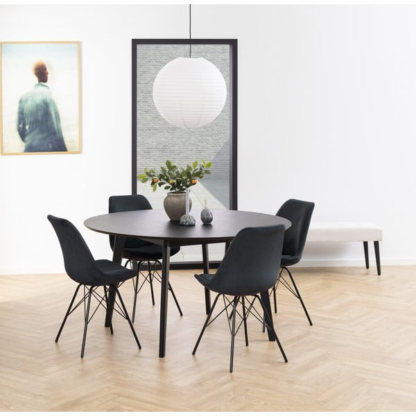 Tmavě šedá jídelní židle Eris - Actona-image-1