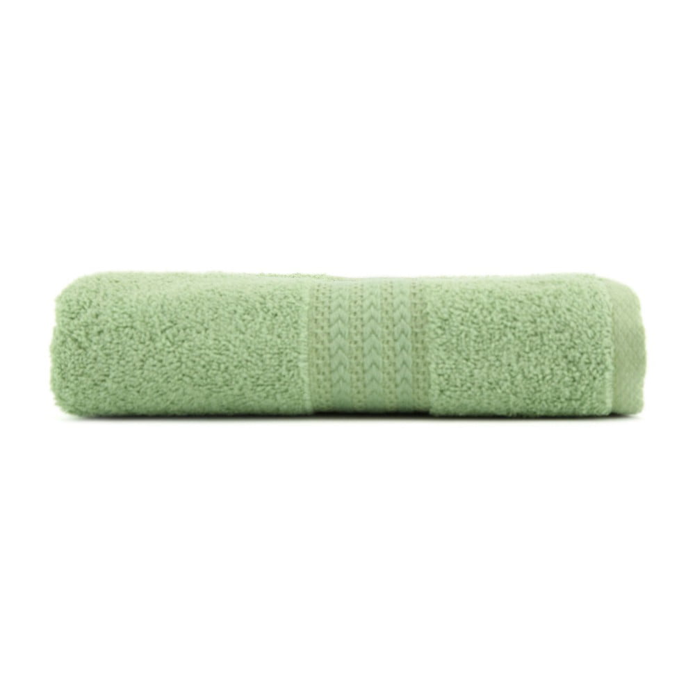 Zelený ručník z čisté bavlny Foutastic, 70 x 140 cm