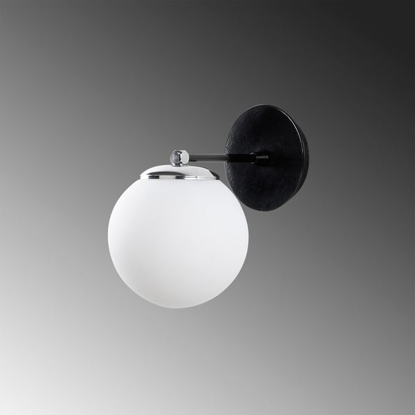 Černo-bílé nástěnné svítidlo Opviq lights My Legend-image-1