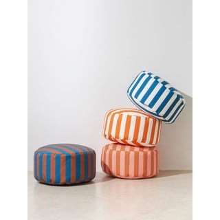 Růžovo-hnědý taburet Stripes – Really Nice Things