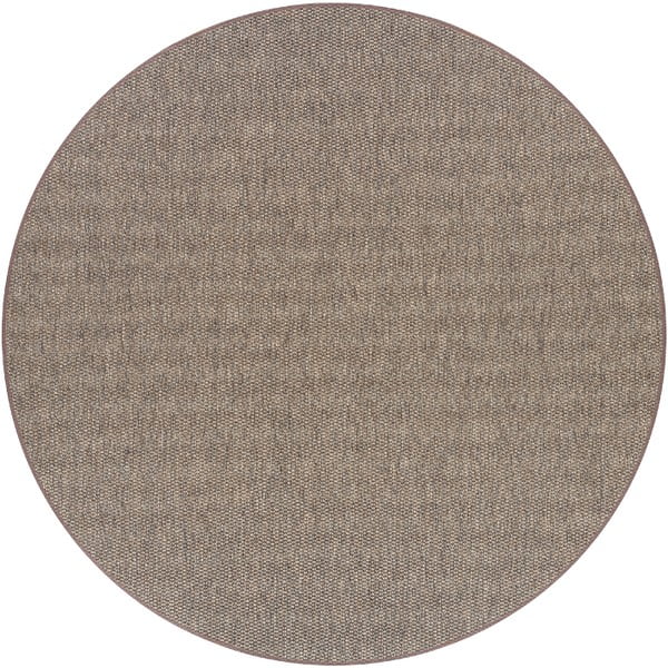 Hnědý kulatý koberec ø 160 cm Bono™ - Narma