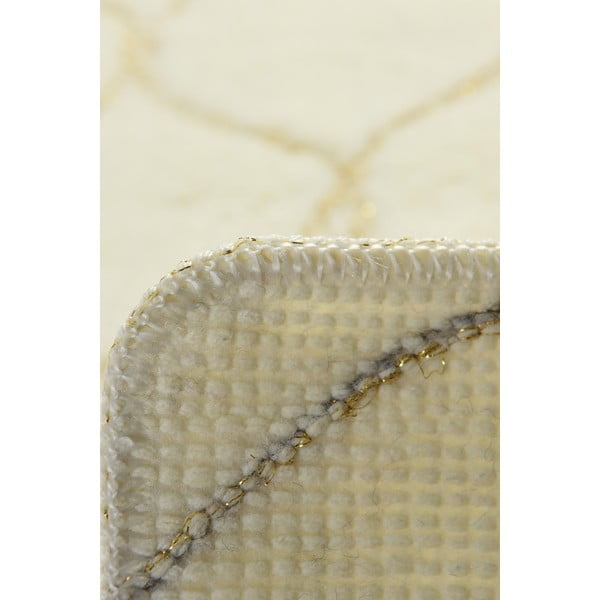 Sada 2 béžových obdélníkových koupelnových předložek Foutastic Wave-image-4