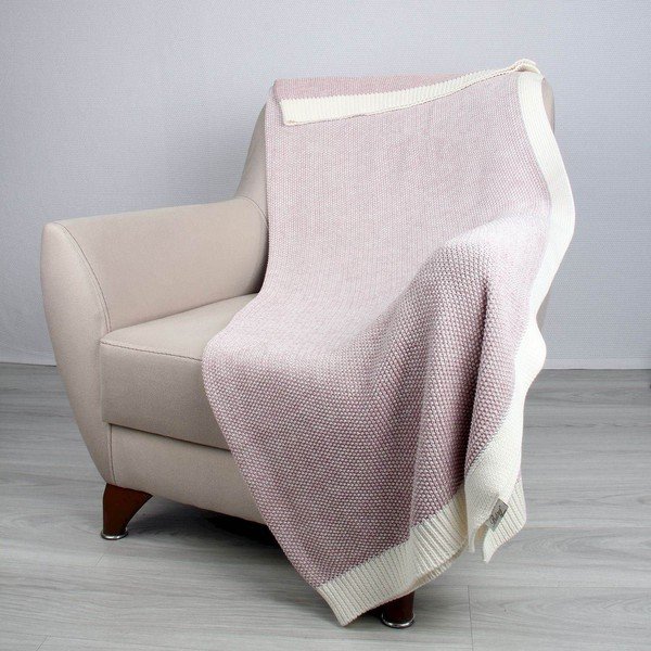Růžový bavlněný přehoz Homemania Decor Clen, 130 x 170 cm-image-1