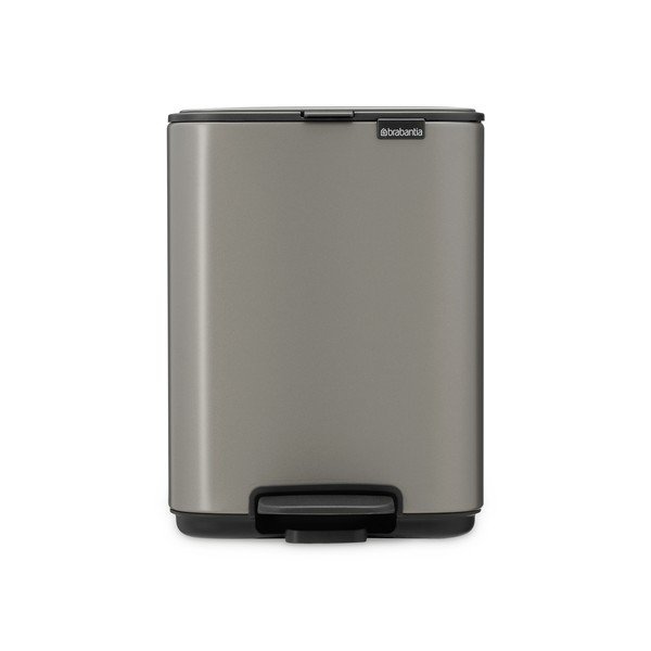Šedý nášlapný ocelový odpadkový koš 4 l Bo – Brabantia-image-4