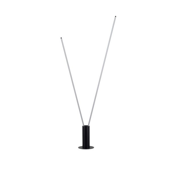 Matně černá kovová LED stojací lampa s ohybatelnou konstrukcí (výška 181 cm) Kimolia – Nova Luce