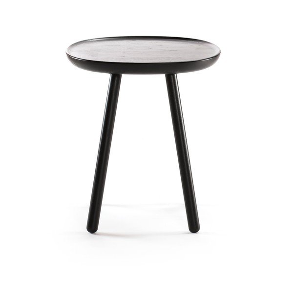 Černý odkládací stolek z masivu EMKO Naïve, ø 45 cm-image-1
