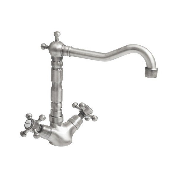 Stojánková umyvadlová baterie v matně stříbrné barvě Antea – Sapho