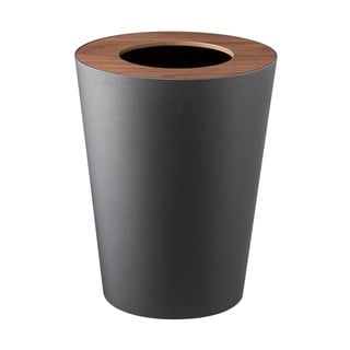 Černý odpadkový koš YAMAZAKI Rin Round