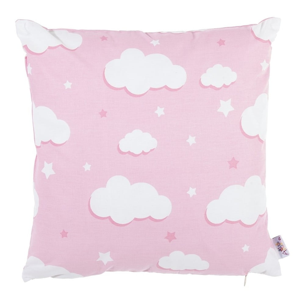 Růžový bavlněný povlak na polštář Mike & Co. NEW YORK Skies, 35 x 35 cm
