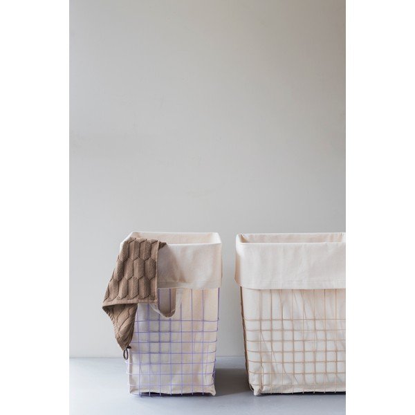 Fialový kovovo-látkový koš na prádlo 64 l Store-It – Mette Ditmer Denmark-image-1