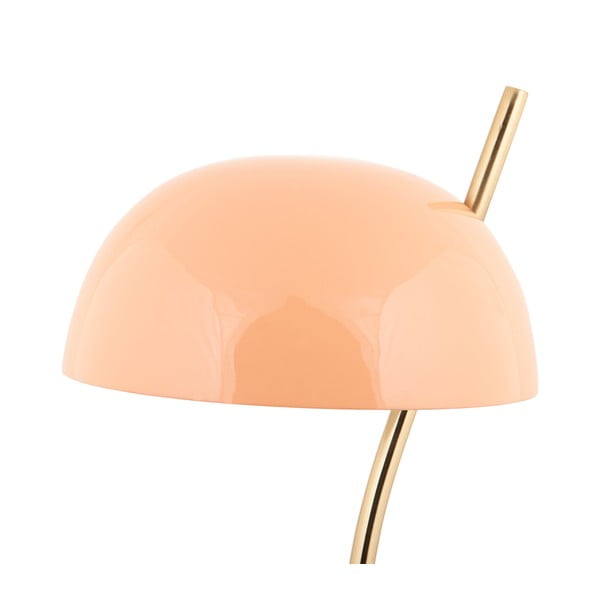 Stolní lampa v lososové barvě s kovovým stínidlem (výška 55 cm) Vivo – Leitmotiv-image-2