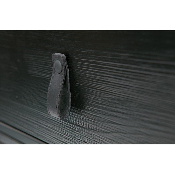 Černý noční stolek se zásuvkou WOOOD Zola-image-1