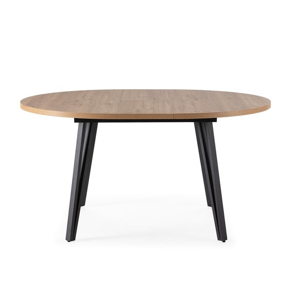 Kulatý rozkládací jídelní stůl v přírodní barvě ø 120 cm Cleo – Marckeric-image-3