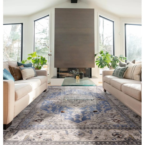 Modrý koberec 160x240 cm Sovereign – Asiatic Carpets-image-1