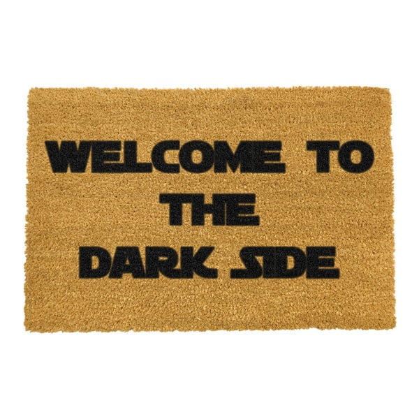 Rohožka z přírodního kokosového vlákna Artsy Doormats Welcome to the Darkside, 40 x 60 cm