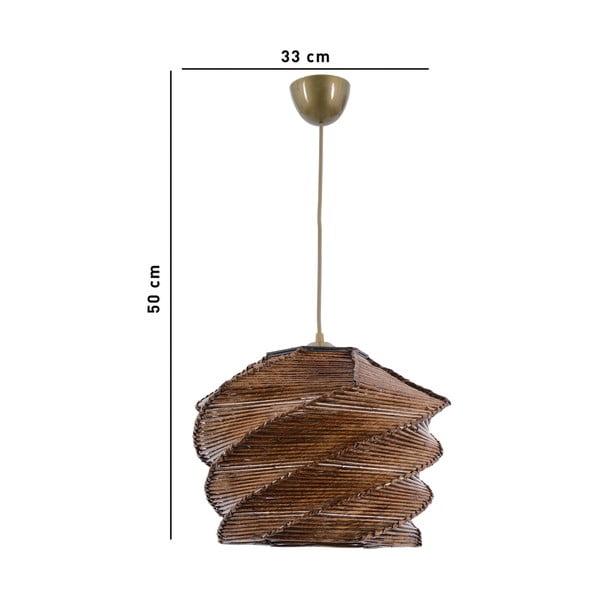 Světle hnědé závěsné svítidlo ø 32 cm Ruche – Opviq lights-image-4