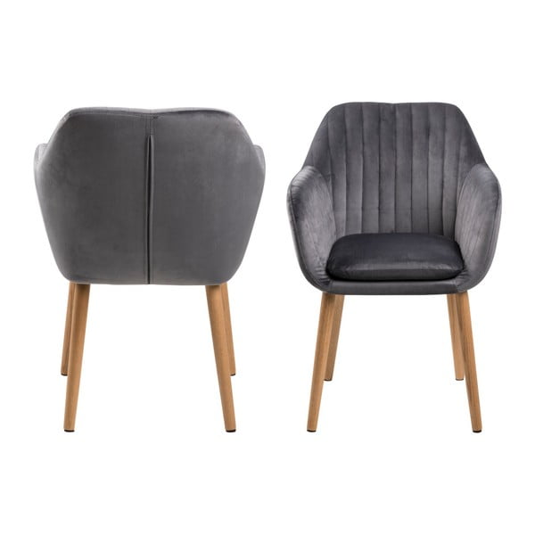 Tmavě šedá jídelní židle Actona Emilia Vic-image-3