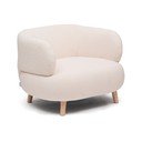Béžové křeslo z textilie bouclé Luisa – Kave Home