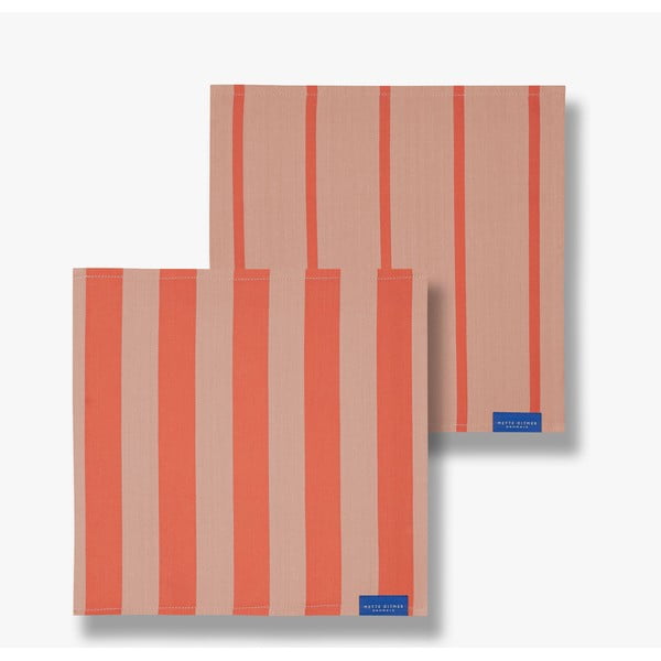 Textilní ubrousky v sadě 2 ks Stripes – Mette Ditmer Denmark