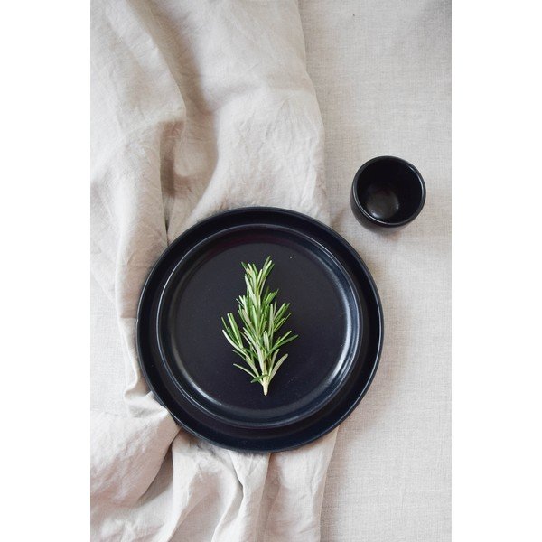 Černý kameninový šálek ÅOOMI Luna, 80 ml-image-4