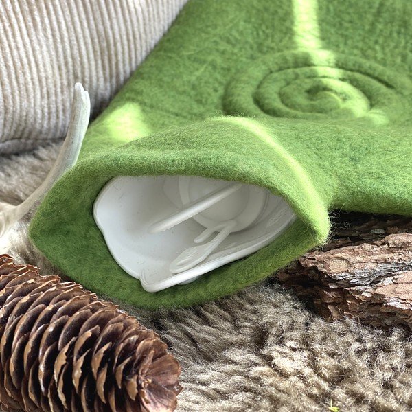 Termofor s obalem ze 100% ovčí merino vlny Classic - Hugo Frosch-image-1