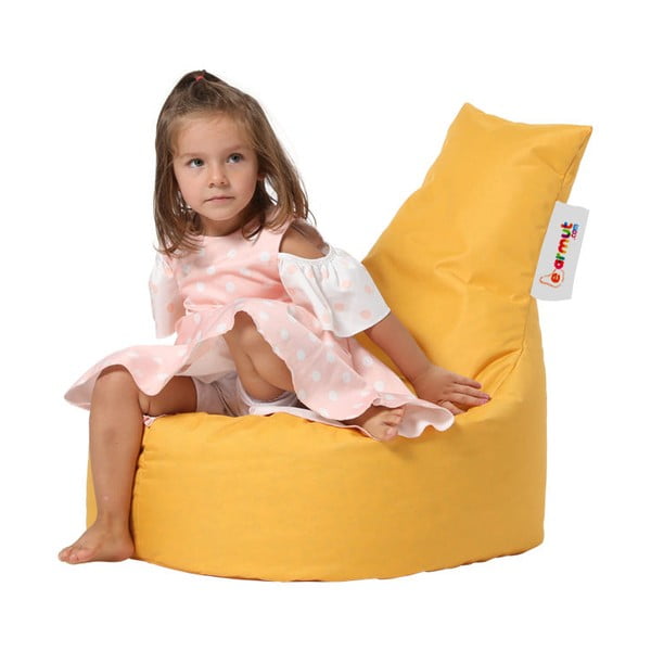 Žlutý dětský sedací vak Baton – Floriane Garden-image-1